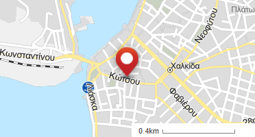 Location of business on map