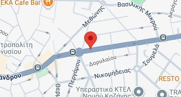 Location of business on map