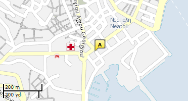 Location of business on map
