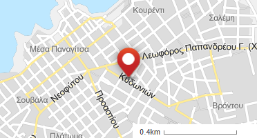 Location of business on map